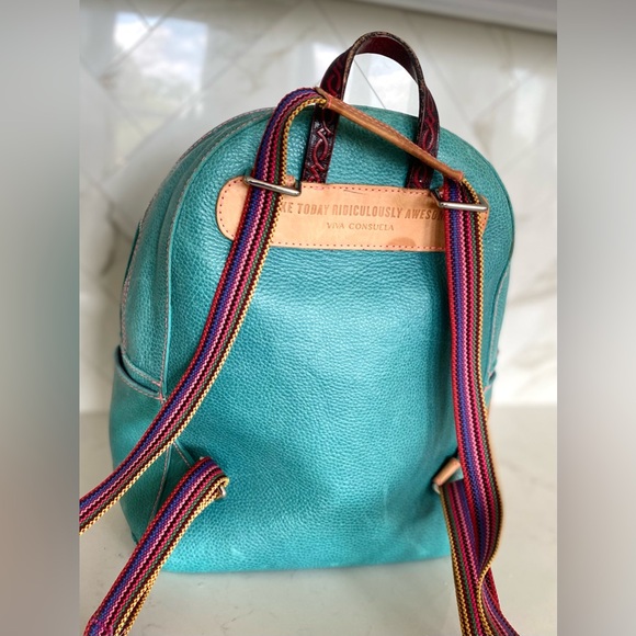 RETIRED * RARE Consuela Guadalupe Leather Convertible Backpack - Picture 5 of 16